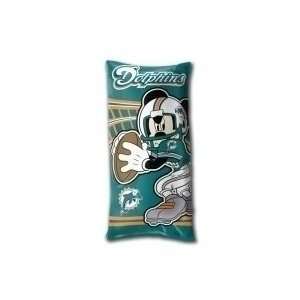  Miami Dolphins Mickey Mouse YOUTH Body Pillow