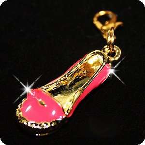   Charming EZ Clip on Charm / Pendant   Pink Loafers: Pet Supplies