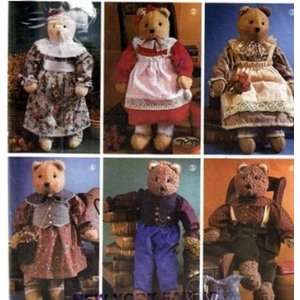   22 Stuffed Jointed Bear with Victorian Clothes Arts, Crafts & Sewing