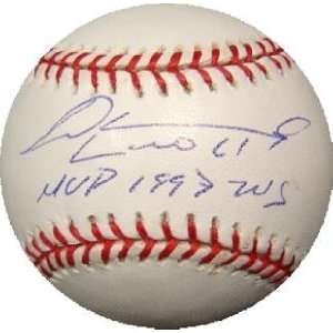 Livan Hernandez autographed Baseball inscribed 1997 WS MVP