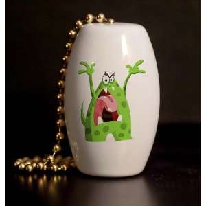  Mad Little Monster Porcelain Fan / Light Pull: Home 