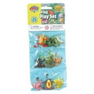 Dozen Small Toy Frogs: Set of Mini Plastic Figures