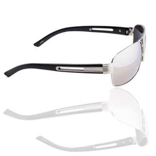 NEW Square Silver mirror Shade Sunglasses UV400 Mens  