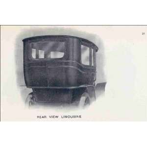   Quinby & Company; Rear view Limousine 1909