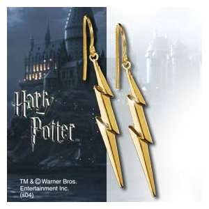  Harry Potter Lightning Bolt Gold Earrings Jewelry