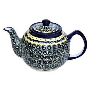 Polish Pottery Renaissance Teapot:  Kitchen & Dining