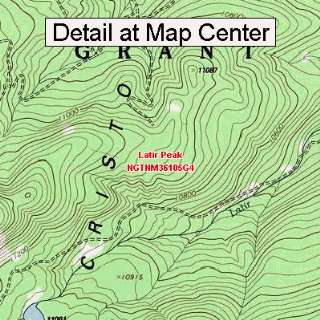  USGS Topographic Quadrangle Map   Latir Peak, New Mexico 