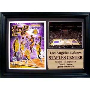  Los Angeles Lakers 2009 Team Photograph with Statistics 
