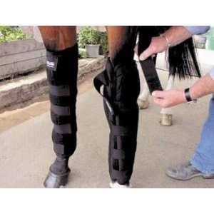  Horse Knee To Ankle Ice Wrap, 12 Lb Black Sports 