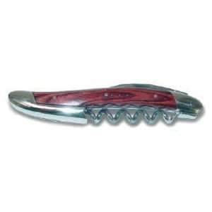   : Rosewood Handle Laguiole Polished Steel Corkscrew: Kitchen & Dining