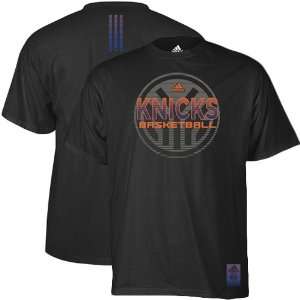  adidas New York Knicks Vibe Wordmark T Shirt   Black (X 
