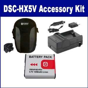  Sony DSC HX5V Digital Camera Accessory Kit includes SDM 