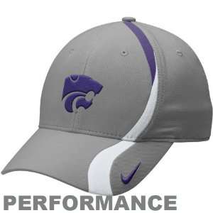 Nike Kansas State Wildcats Gray Bozz Legacy 91 Performance Flex Fit 