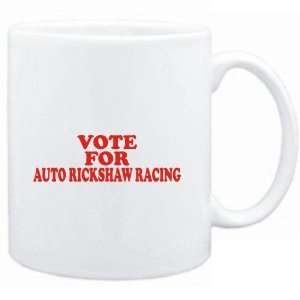  Mug White  VOTE FOR Auto Rickshaw Racing  Sports Sports 