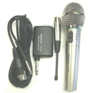    HISONIC HS 308L Wire/Wireless Vocal Microphone Set Electronics