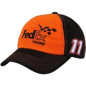   Hamlin FedEx Racing Fan Adjustable Hat   Orange Black: Sports