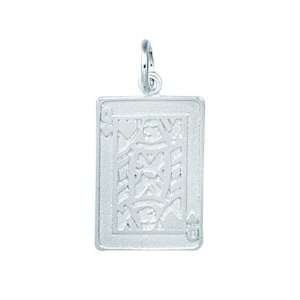  Sterling Silver QUEEN OF HEARTS Charm Jewelry