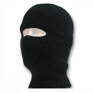 Black One Hole Windproof Knit Full Face Mask Facemask Snowboard 