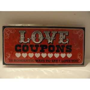 Love Coupon Book   20 Romantic Ways to Say I Love You 