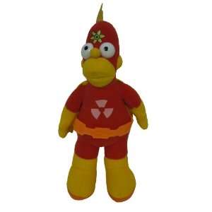  Bart Simpson Wearing a Red Bio Hazard Costume Toys 