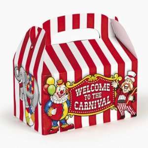  Big Top Treat Boxes   Party Favor & Goody Bags & Paper 