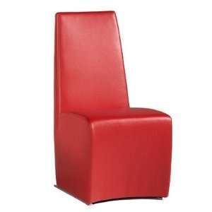   Mona Microfiber Dining Chair (Set of 2) Color Red Furniture & Decor