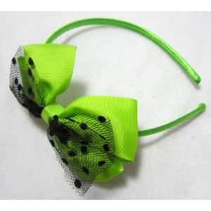  NEW Lime Green Rockabilly Bow Headband, Limited. Beauty