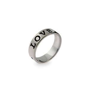  Engravable Love Sterling Silver Friendship Ring: Jewelry