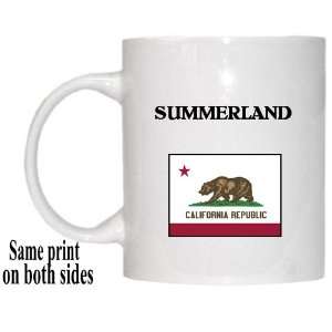  US State Flag   SUMMERLAND, California (CA) Mug 