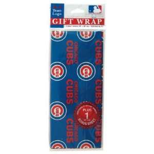  Chicago Cubs MLB Flat Gift Wrap (20x30 Sheets): Sports 