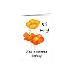   Front Age Specific Birthday Card   Iceland Poppies Card Toys & Games