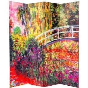  Oriental Furniture CAN MONET 4P Double Sided Works of Monet 