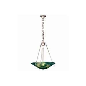   73412   21W X 26.5H Deco Ball Mente/Brushed Nickel Inverted Pendant