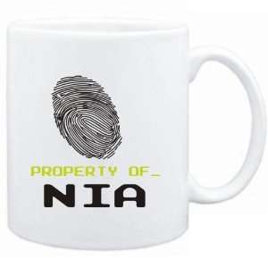  Mug White  Property of _ Nia   Fingerprint  Female Names 
