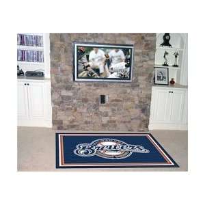  FanMats Milwaukee Brewers 4x6 Area Rug Carpet New: Home 
