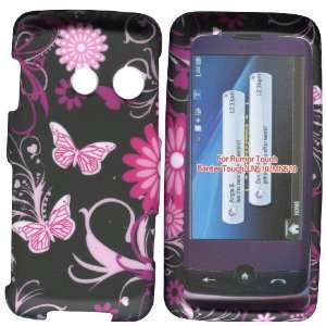 Pink Butterflies LG Rumor Touch, Banter Touch Ln510 Case 
