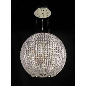 PLC Lighting 3535 PC Cabaret 9 Light Chandeliers in Polished Chrome