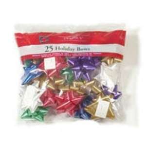  25 Count Bag of Christmas Bows Case Pack 96: Home 