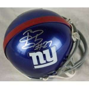 Brandon Jacobs Signed Mini Helmet   Authentic   Autographed NFL Mini 