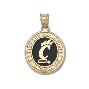   Big East Champions Enameled Pendant   14KT Gold Jewelry Sports