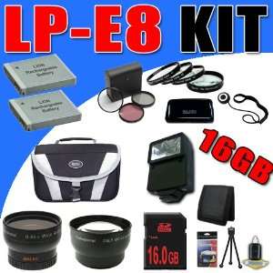 TWO LP E8 Lithium Ion Replacement LPE8 Battery for Canon EOS Rebel T2i 