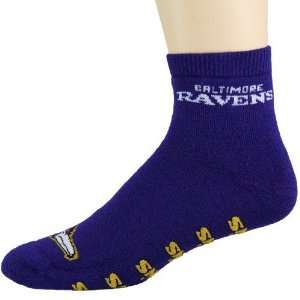  Baltimore Ravens Purple Slipper Socks