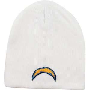  San Diego Chargers White Stadium Uncuffed Knit Cap: Sports 