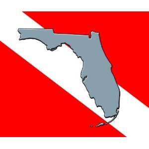  Florida State Scuba snorkel skin Diver Flag Mouse Pad 
