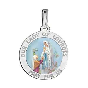  Our Lady Of Lourdes Medal Color Jewelry