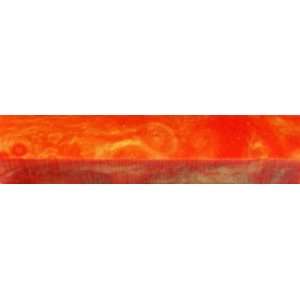  Tangerine & Gold Inlace Acrylester Pen Blank 3/4 x 5 