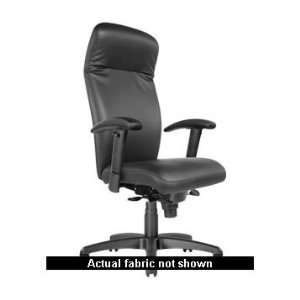   Bergen Chair, High Back, w/ Arms (Black Fabric): Office Products