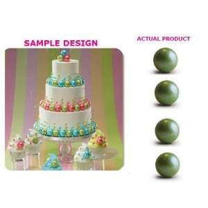   Shimmer Green Sugar Cupcake & Cake Decoration Topper: Home & Kitchen