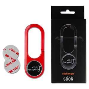  Cliphanger Stick, Red for cell phones, ipods with 2 