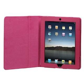 iPad Pink Leather Stand Case (For iPad 1)